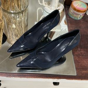 Navy Nine West heels, size 6